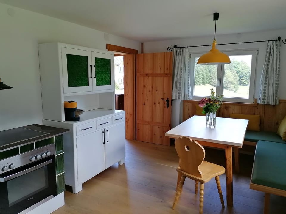Living room, kitchen