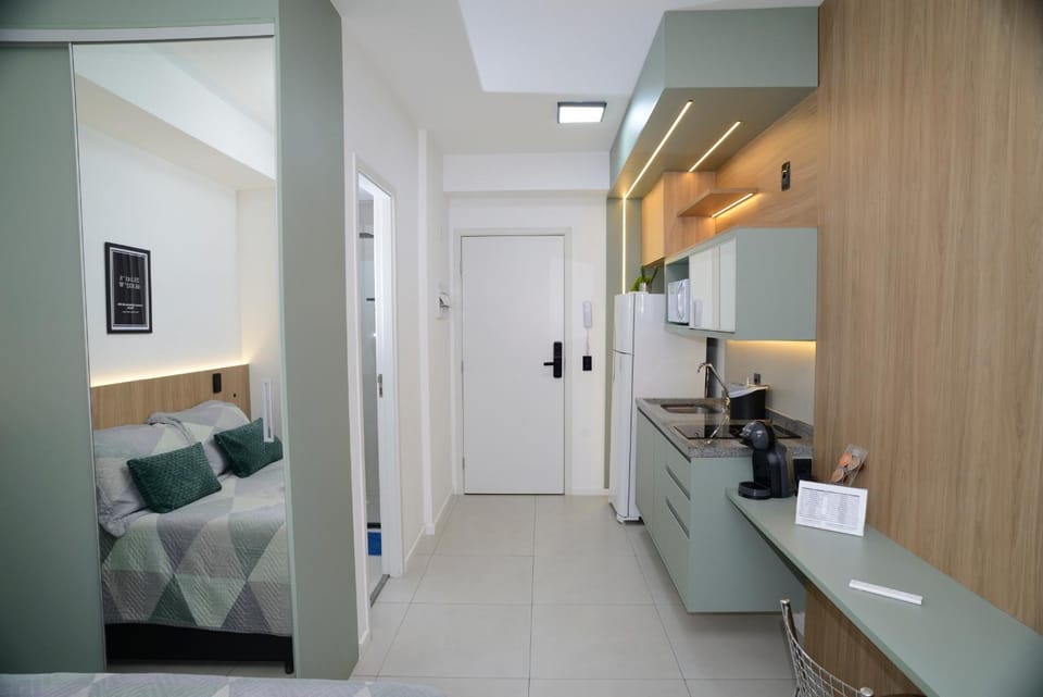 Bed, Kitchen or kitchenette, Photo of the whole room, Bedroom
