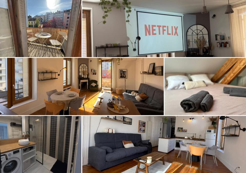 Bed, TV and multimedia, Balcony/Terrace, Dining area, towels, washing machine