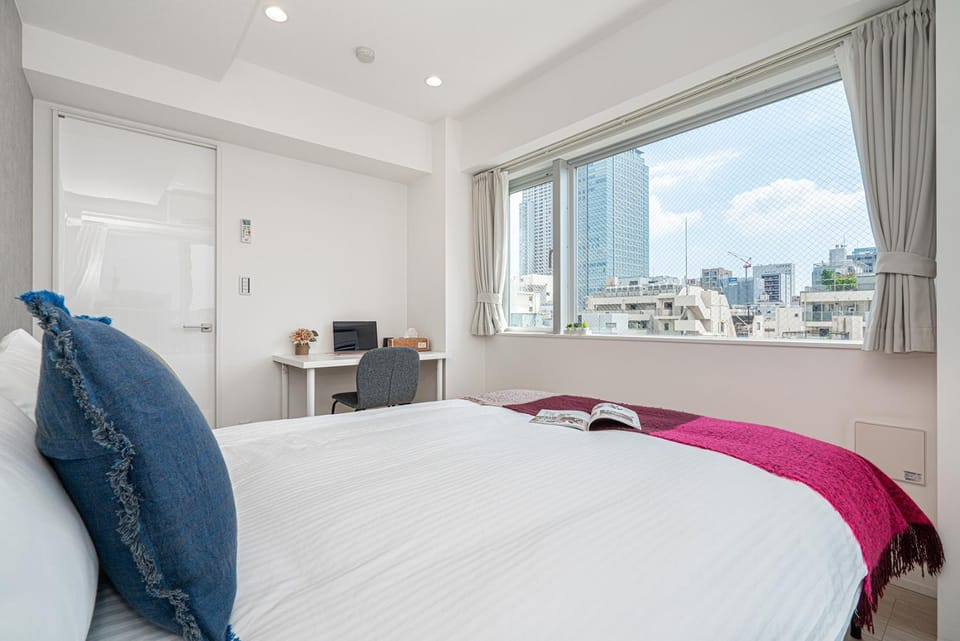 Bed, Photo of the whole room, Bedroom, hair dresser