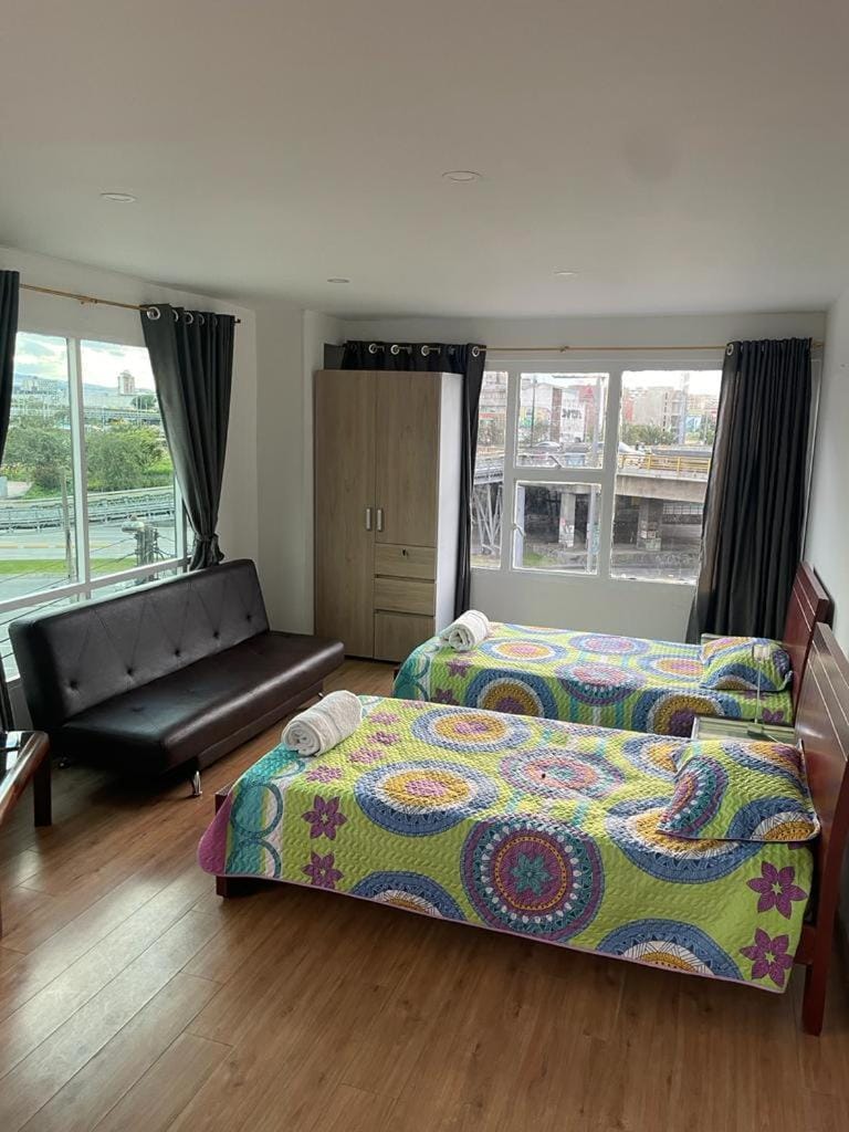 Bed, Living room, Photo of the whole room, Bedroom