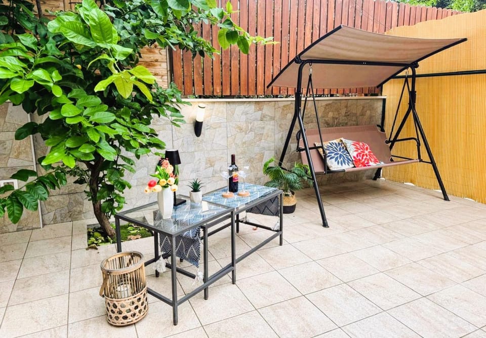 Day, Garden, sunbed