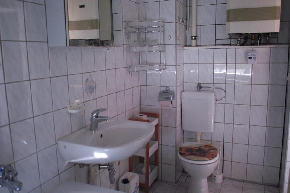 Bathroom, Living room