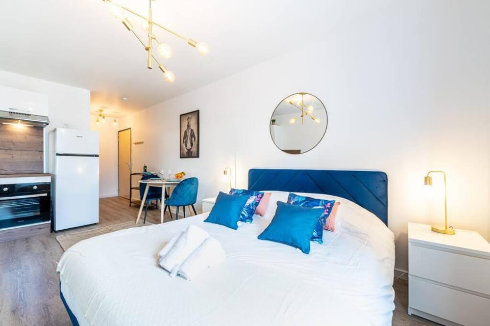 Proche Technopole: lit double - fibre - lave-linge Apartment in Grenoble
