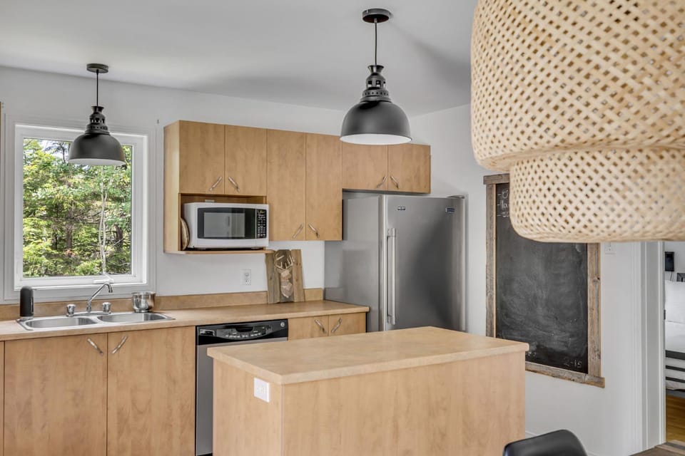 Kitchen or kitchenette, dishwasher, oven, stove, toaster