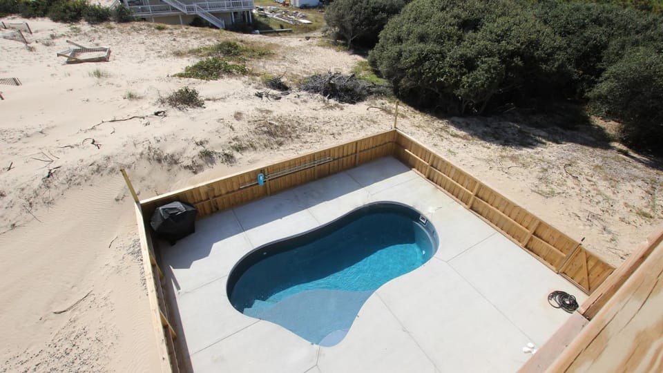 Semi-Oceanfront, Ocean Views, Wild Horses, Private Pool, 4x2338, Race To The Beach House in Carova Beach