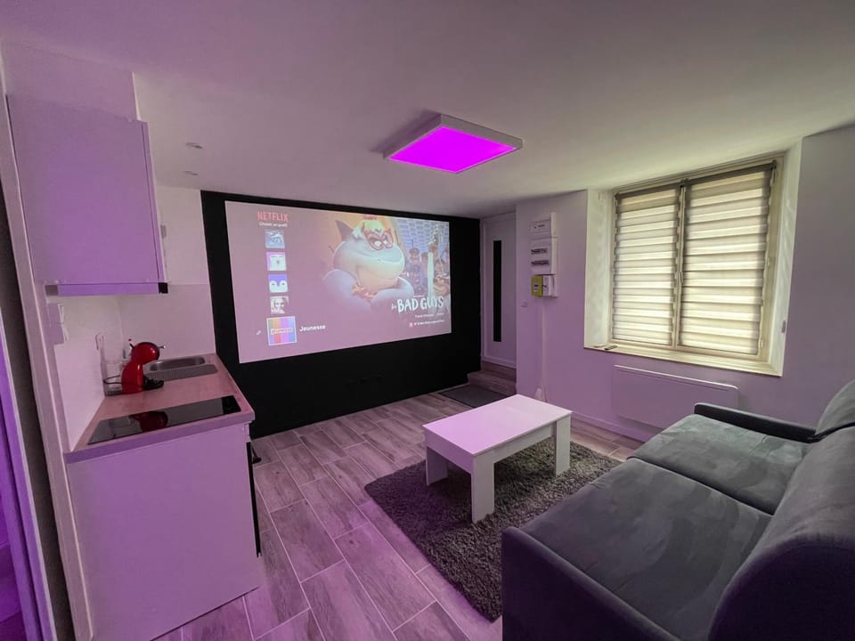 Studio Love Room spa 2 places et cinéma Apartment in Île-de-France