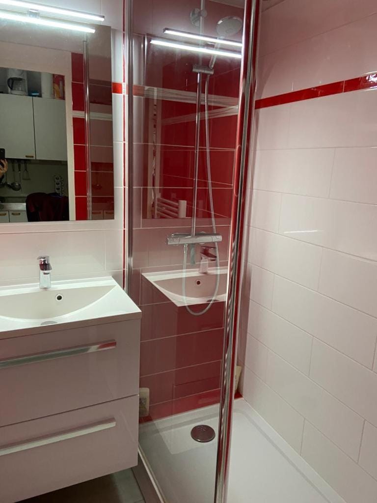 T2, 5/6 pl, superbe vue, exp sud, douche italienne Apartment in Huez