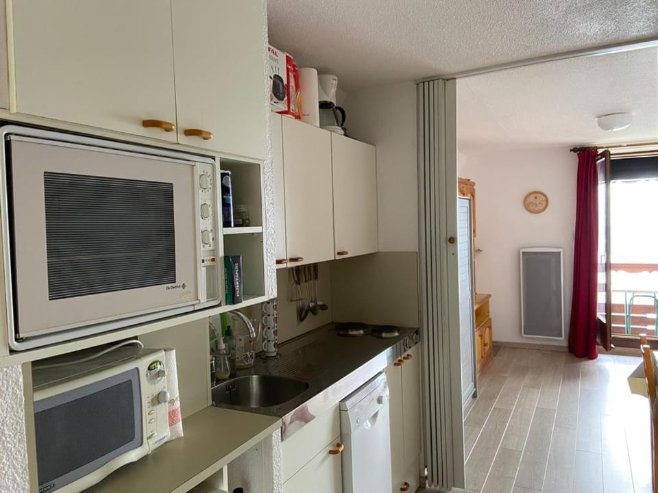 T2, 5/6 pl, superbe vue, exp sud, douche italienne Apartment in Huez