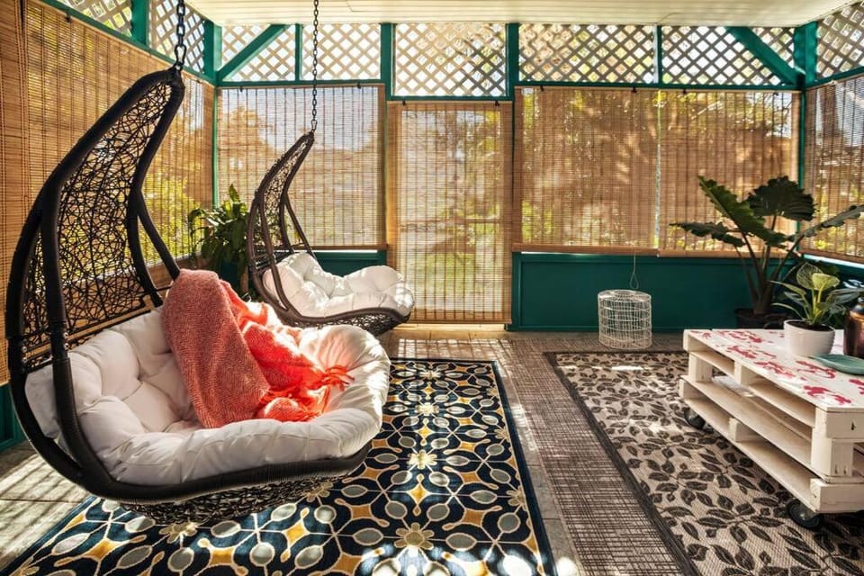 Patio, Seating area, Garden view