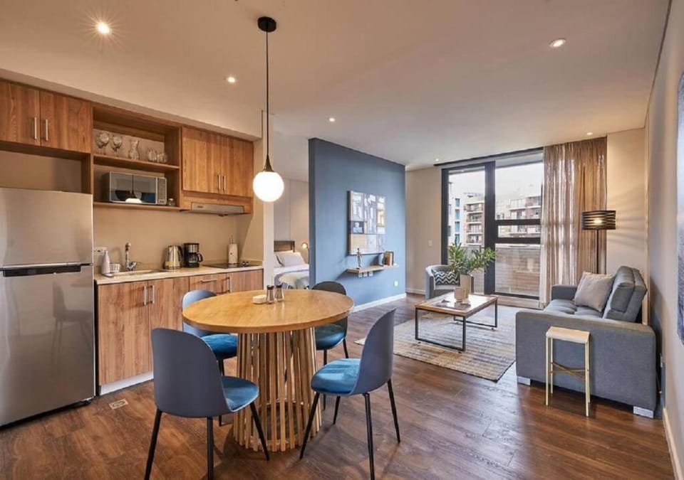Balcony/Terrace, Seating area, Dining area, microwave, stove, kitchen