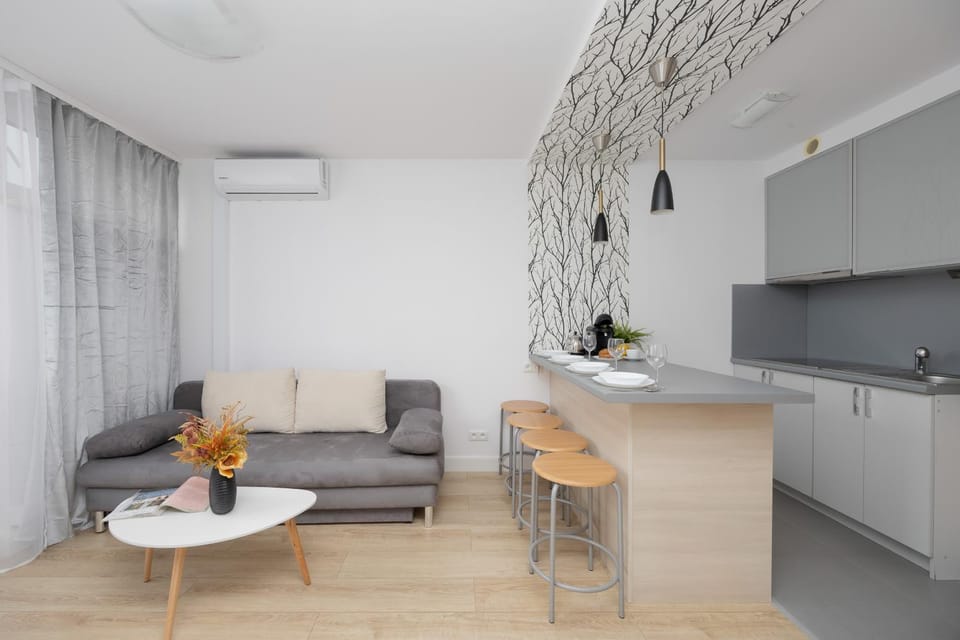 Kitchen or kitchenette, Living room, Dining area