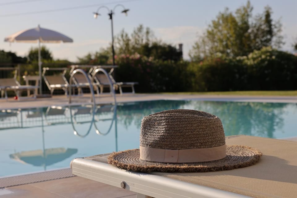 Natural landscape, Pool view, Swimming pool, sunbed