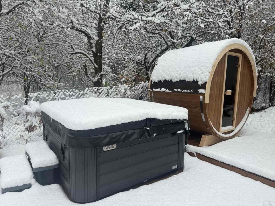Day, Winter, Hot Tub, Sauna