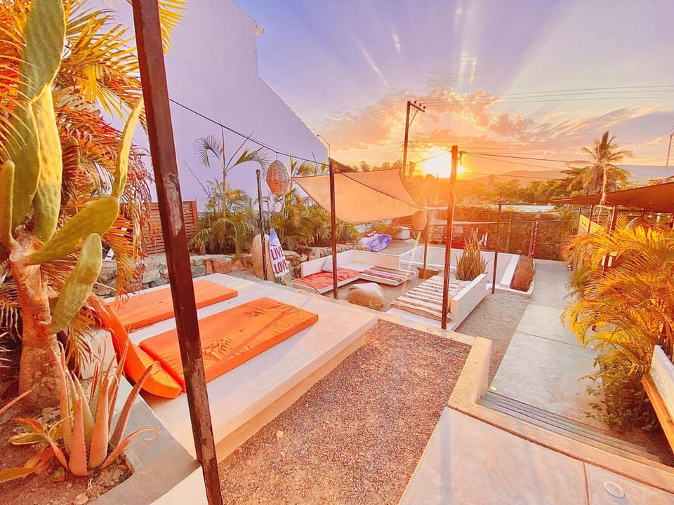 Day, Natural landscape, Balcony/Terrace, Sunrise, sunbed