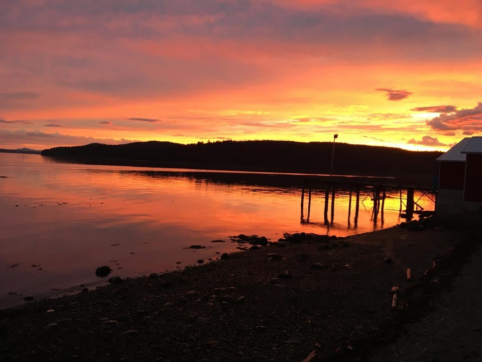 Natural landscape, Beach, Sunset
