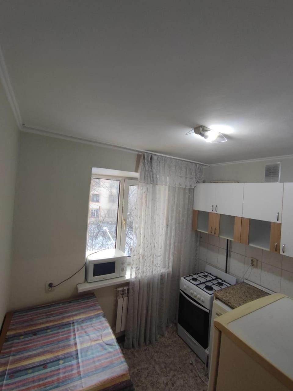Bed, Kitchen or kitchenette, Photo of the whole room, Bedroom, minibar, oven, pet friendly, stove