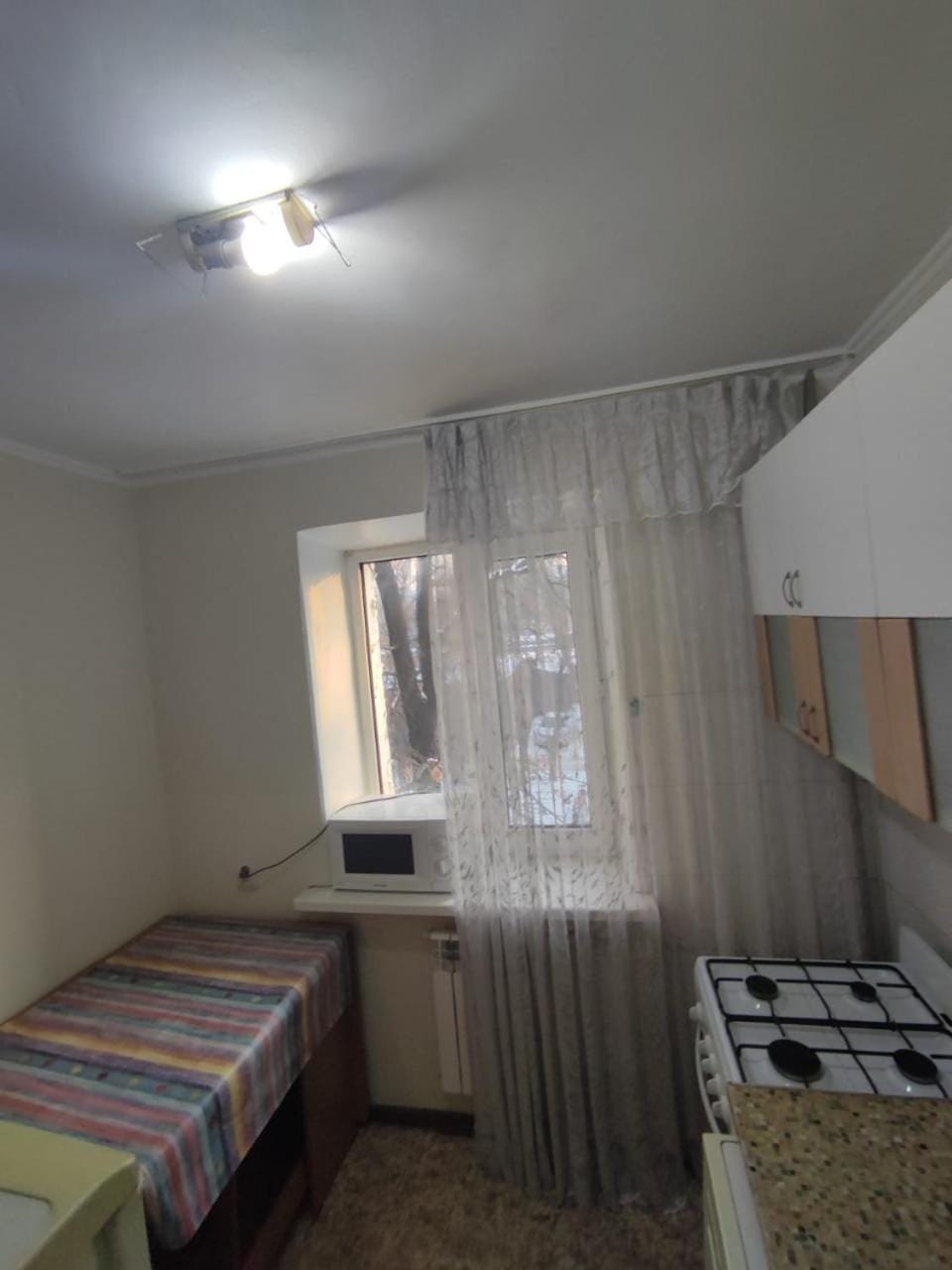 Bed, Kitchen or kitchenette, Photo of the whole room, Bedroom