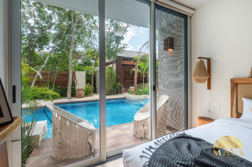 NHOA 107A Lux 2BR Condo Pool access in Aldea Zama House in Tulum