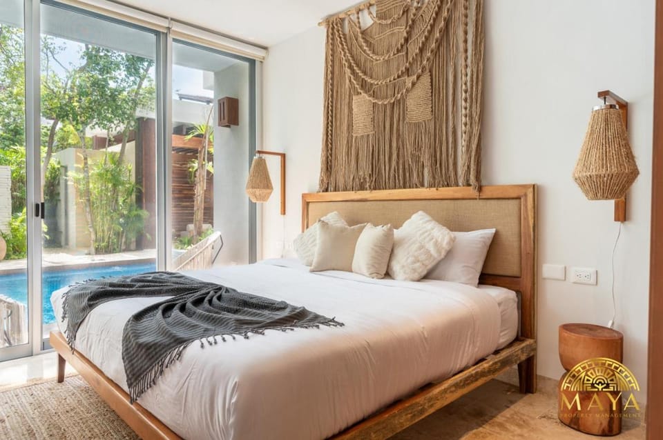 NHOA 107A Lux 2BR Condo Pool access in Aldea Zama House in Tulum