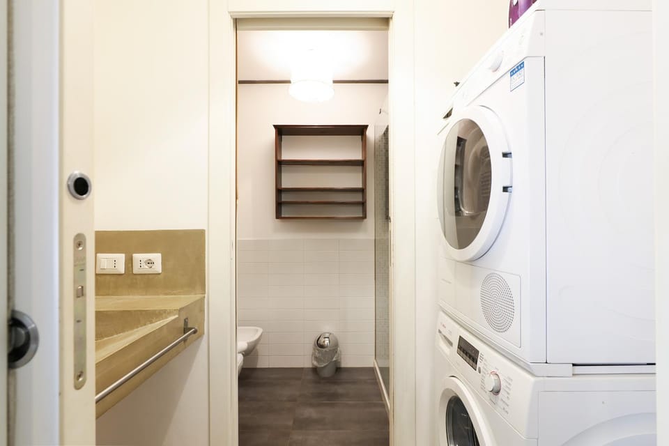 Toilet, Bathroom, washing machine, dryer