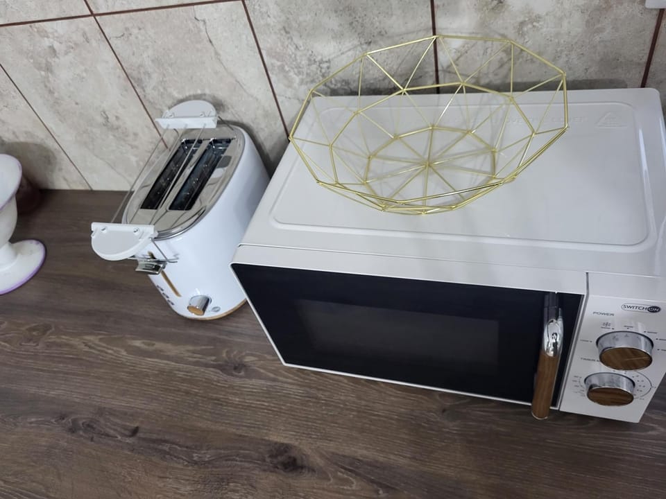 Kitchen or kitchenette, minibar, toaster