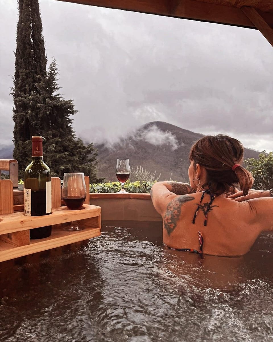 View (from property/room), Mountain view, Swimming pool, group of guests