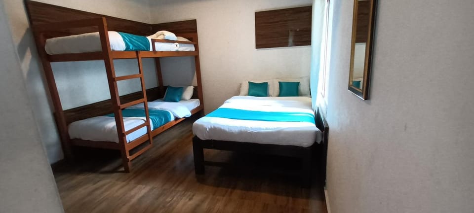 Bed, Photo of the whole room, Bedroom, bunk bed, towels