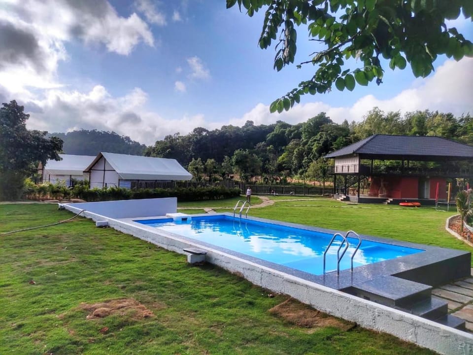 Natural landscape, Garden, Garden view, Mountain view, Pool view, Swimming pool, Swimming pool, sunbed
