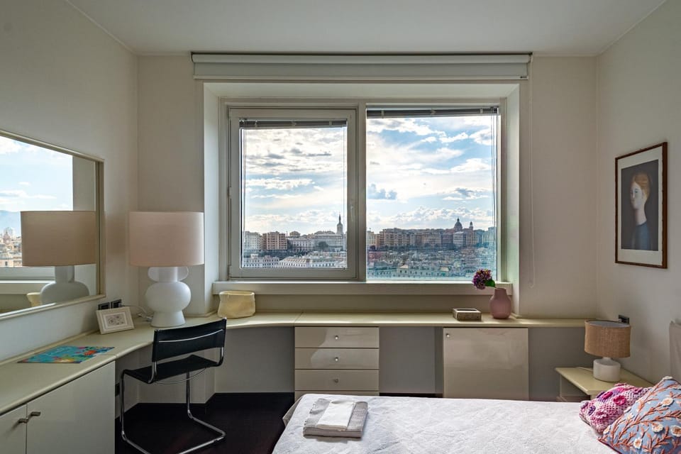 Centro città, vista, free park. Apartment in Genoa