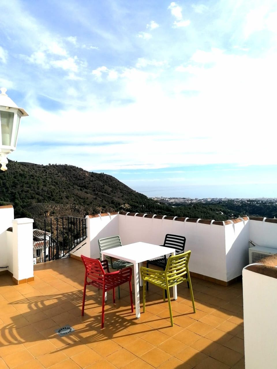View (from property/room), Balcony/Terrace, Mountain view, Sea view