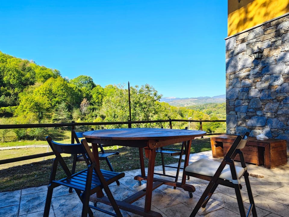 Patio, Natural landscape, Mountain view