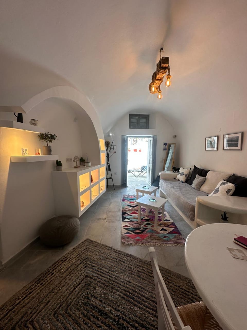 Bed, Living room, Seating area