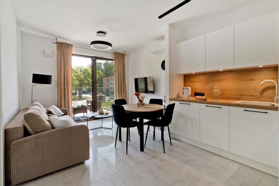 TV and multimedia, Kitchen or kitchenette, Living room, Seating area, Dining area