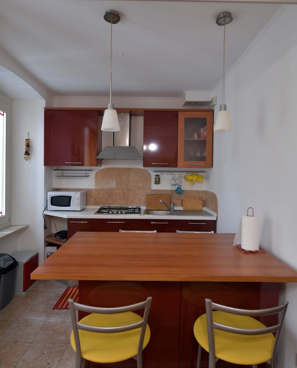 Kitchen or kitchenette, Dining area, dishwasher, microwave, stove, toaster