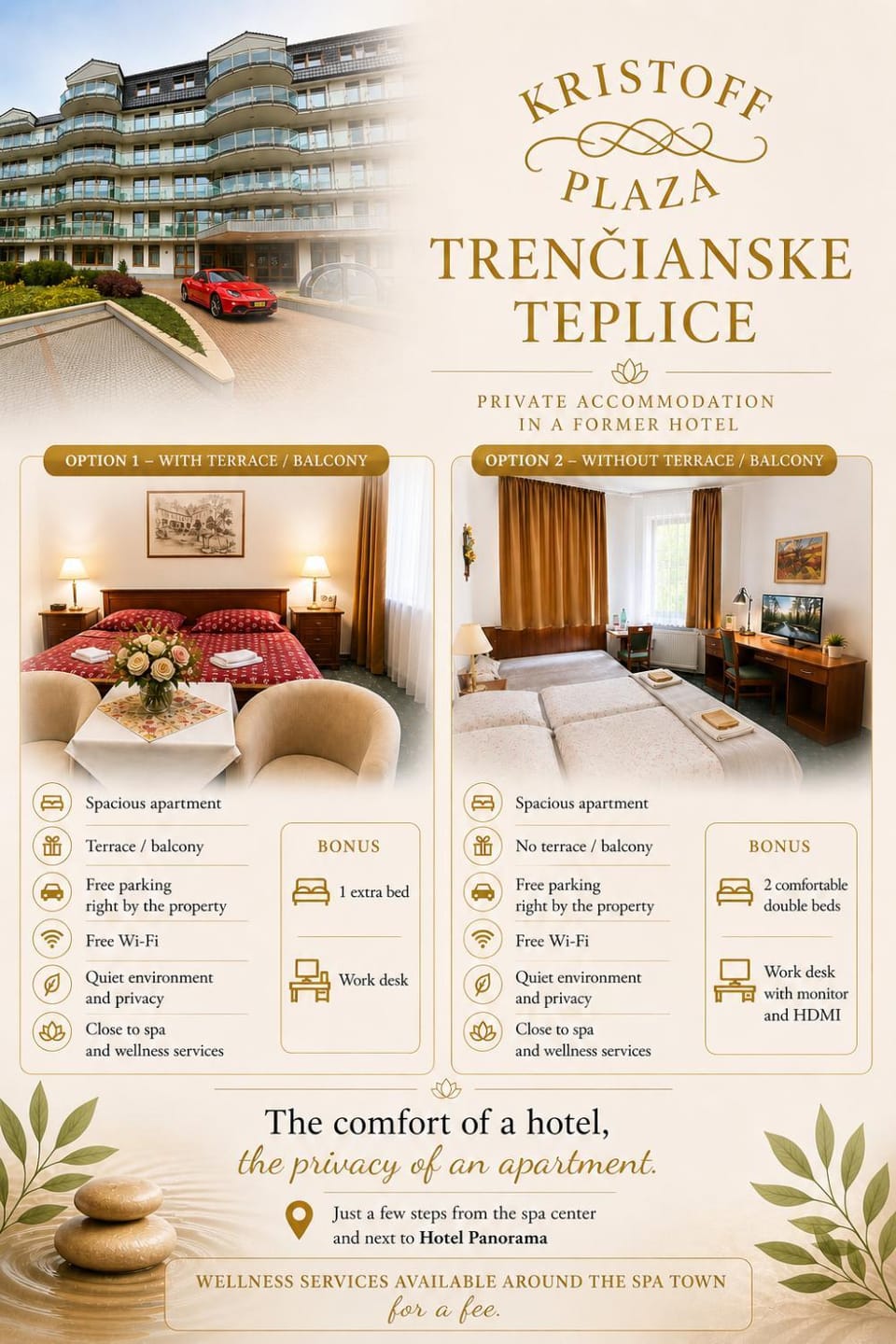 Kristoff Plaza Trencianske Teplice Apartment hotel in Slovakia