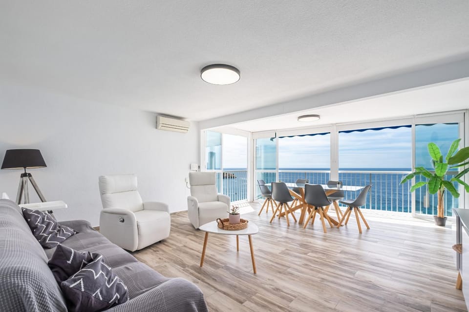 Natural landscape, View (from property/room), Living room, Dining area, Sea view, internet, air conditioner