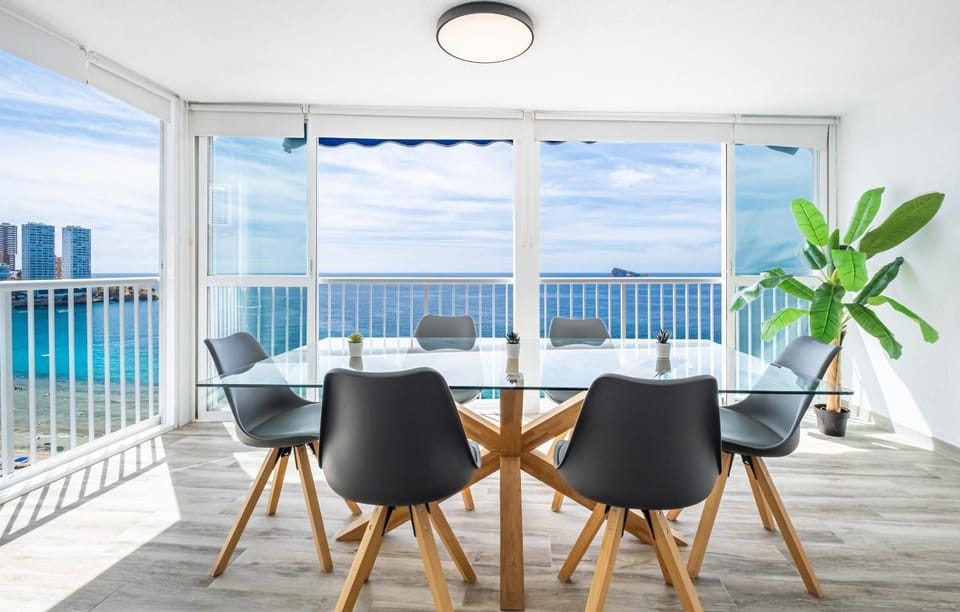 Day, Natural landscape, View (from property/room), Living room, Dining area, Sea view