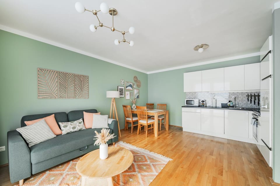 Kitchen or kitchenette, Living room, Seating area, Dining area, dishwasher, minibar, pet friendly, stove