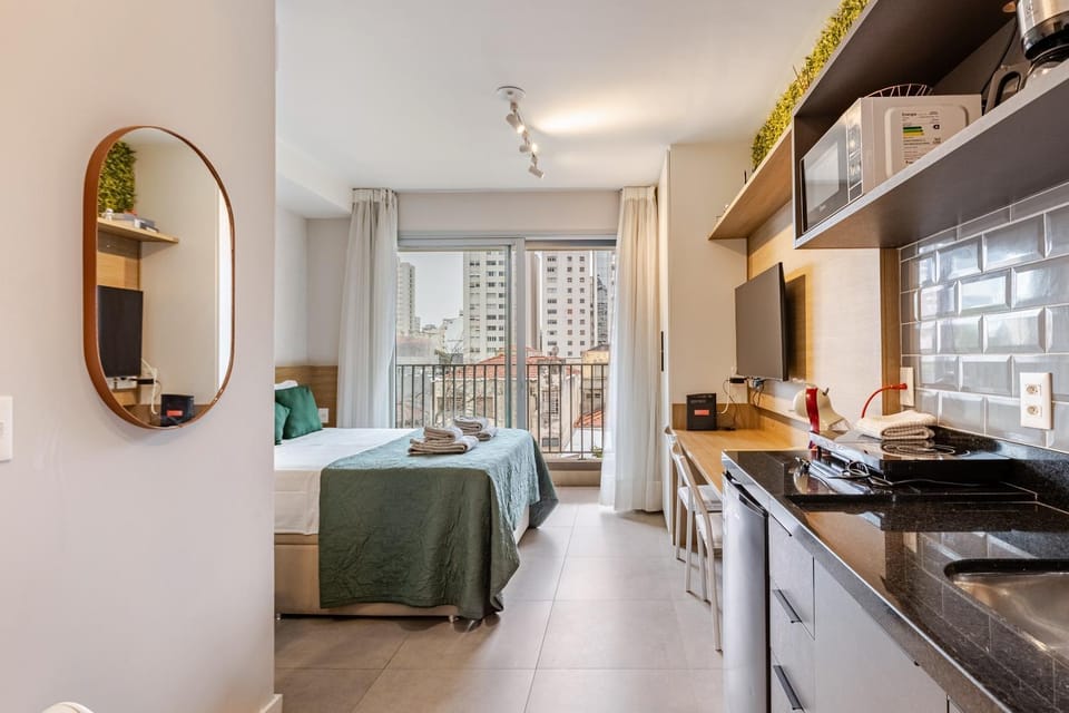 Refúgio Moderno e Aconchegante em Pinheiros Apartment in Sao Paulo City