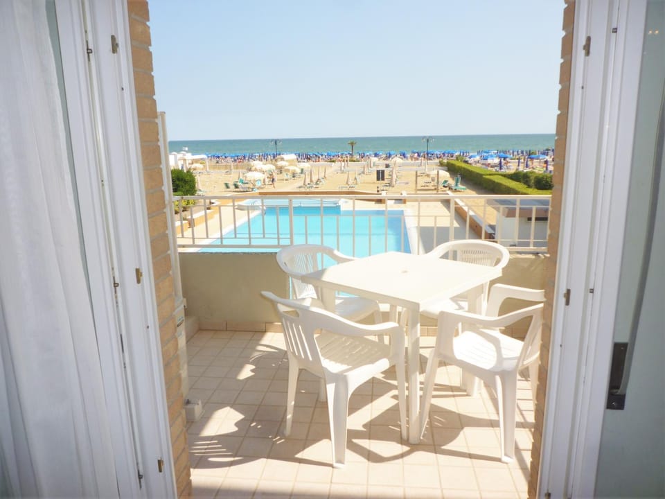 View (from property/room), Balcony/Terrace, Balcony/Terrace, Pool view, Sea view, Swimming pool