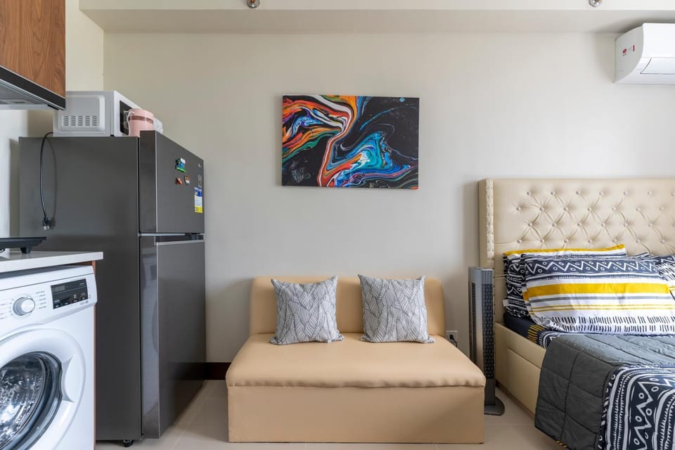 Kitchen or kitchenette, Living room, minibar, pet friendly, washing machine, dryer