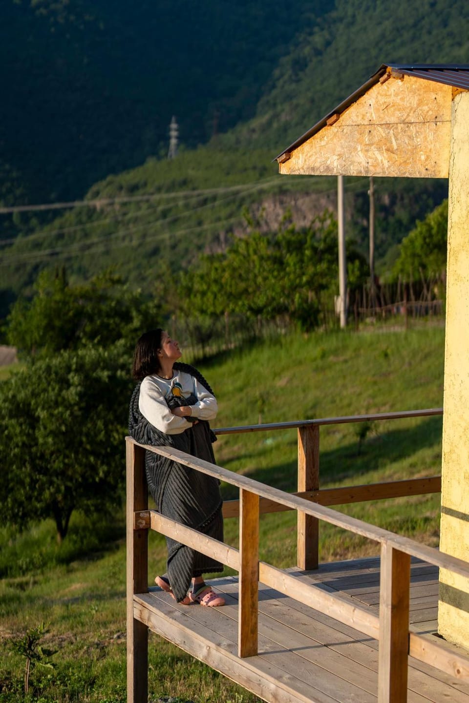 Day, Natural landscape, Balcony/Terrace, Mountain view, group of guests