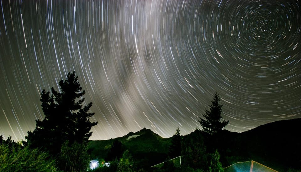 Night, Natural landscape, Mountain view