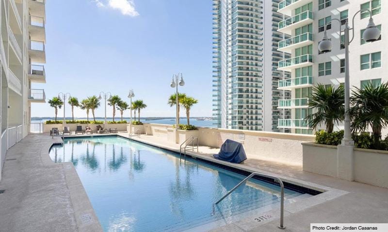 Pool view, Swimming pool, sunbed