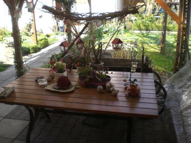 Patio, Garden, Garden, View (from property/room), Balcony/Terrace, Balcony/Terrace, Dining area, Food, Garden view