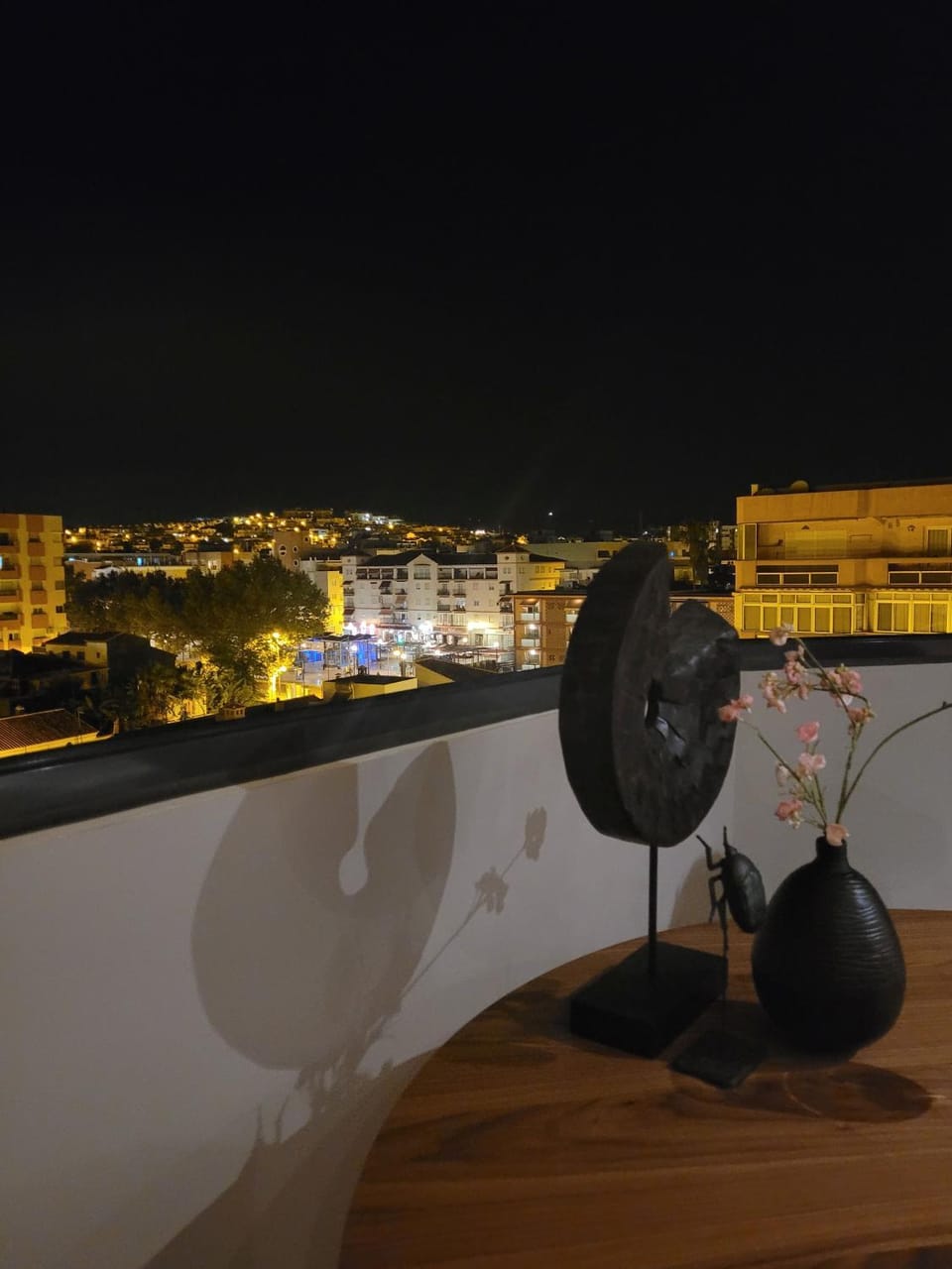 Property building, Night, City view