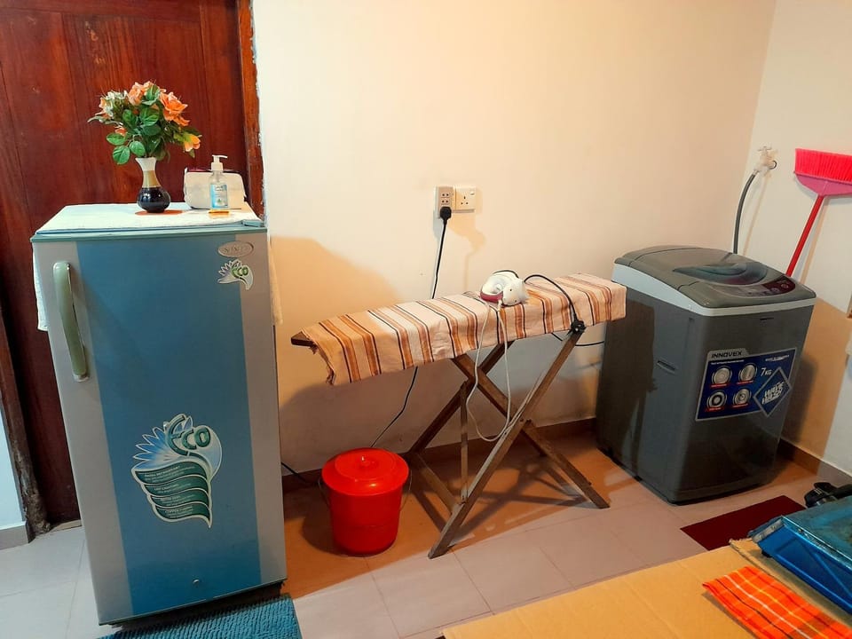flat iron, washing machine