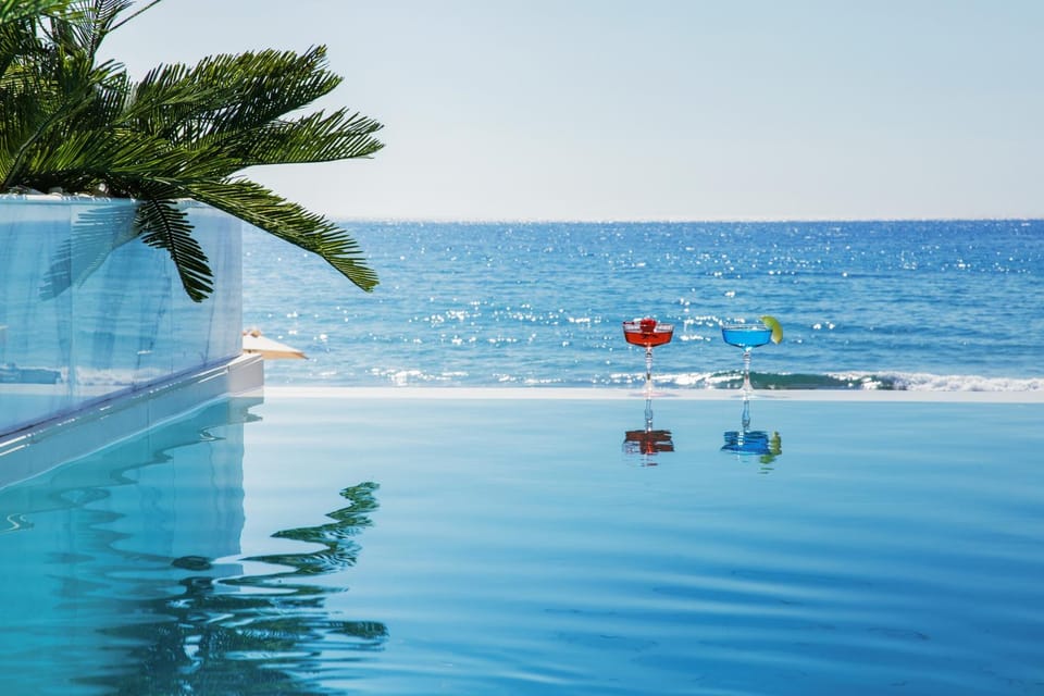 Day, Beach, Sea view, Swimming pool, sunbed