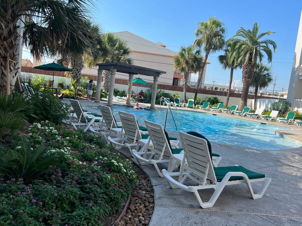 Galveston beach front and ocean views at Casa Del Mar House in Galveston Island